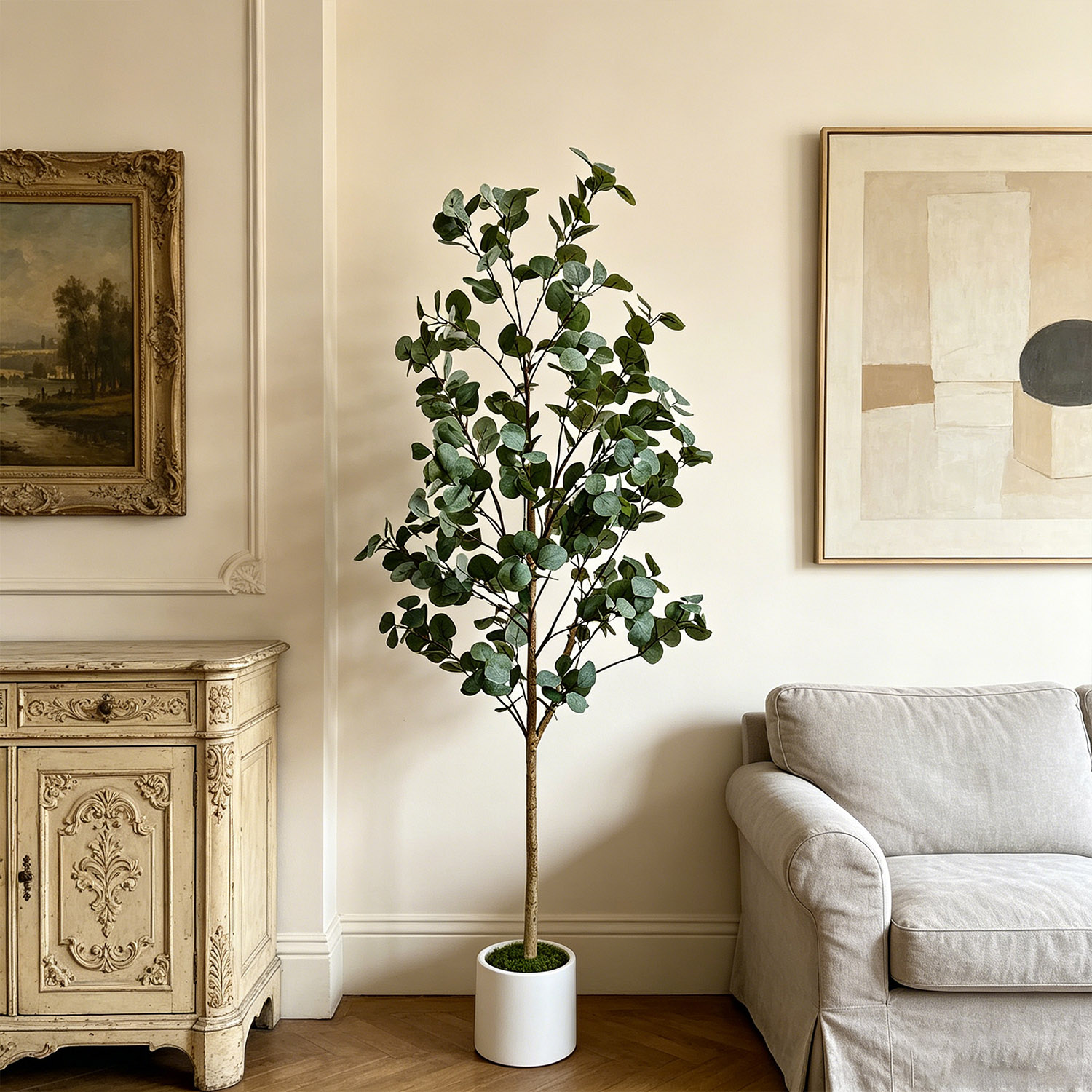 Dracaena Marginata - شجرة أوكالبتوس اصطناعية بطول 120-155 سم/5.1