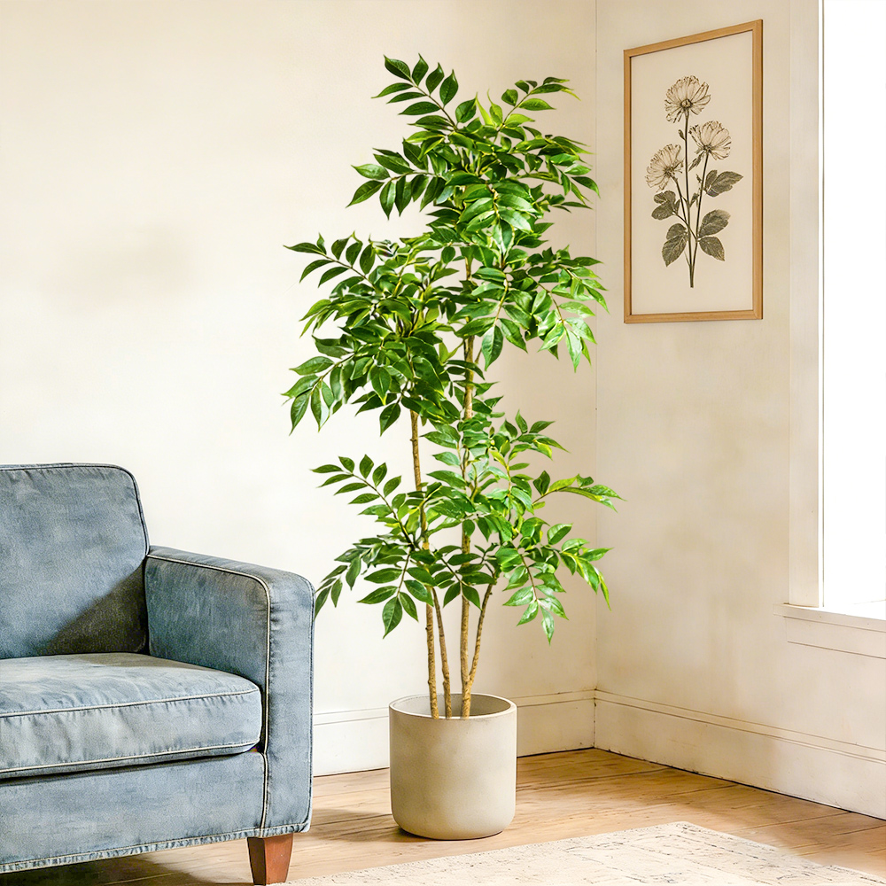 شجرة مطاطية صناعية بطول 76-140 - مراجعة Dracaena Marginata وسعره
