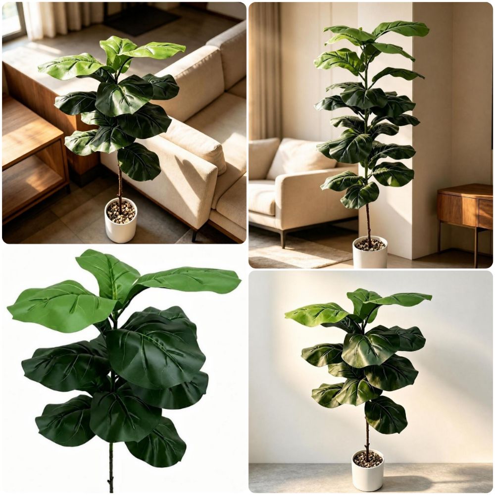 15/9/23 أوراق نبات التين الاصط - مراجعة Ficus Lyrata Tree وسعره
